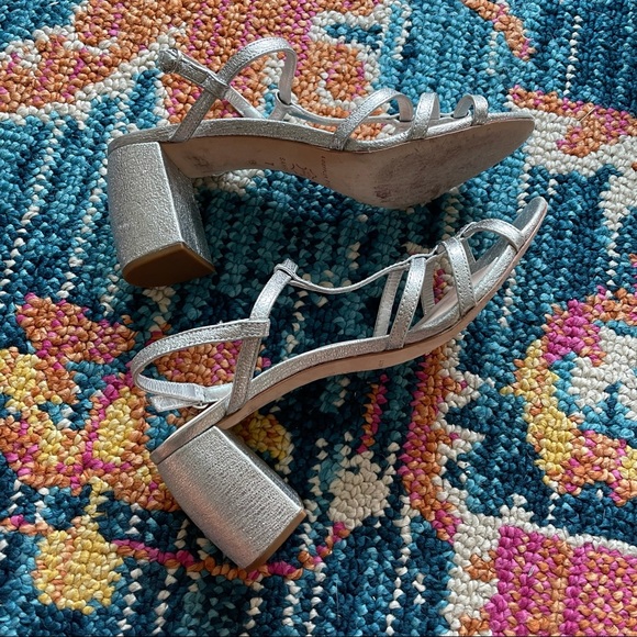 Loeffler Randal Silver Elena Sandals - Picture 3 of 6